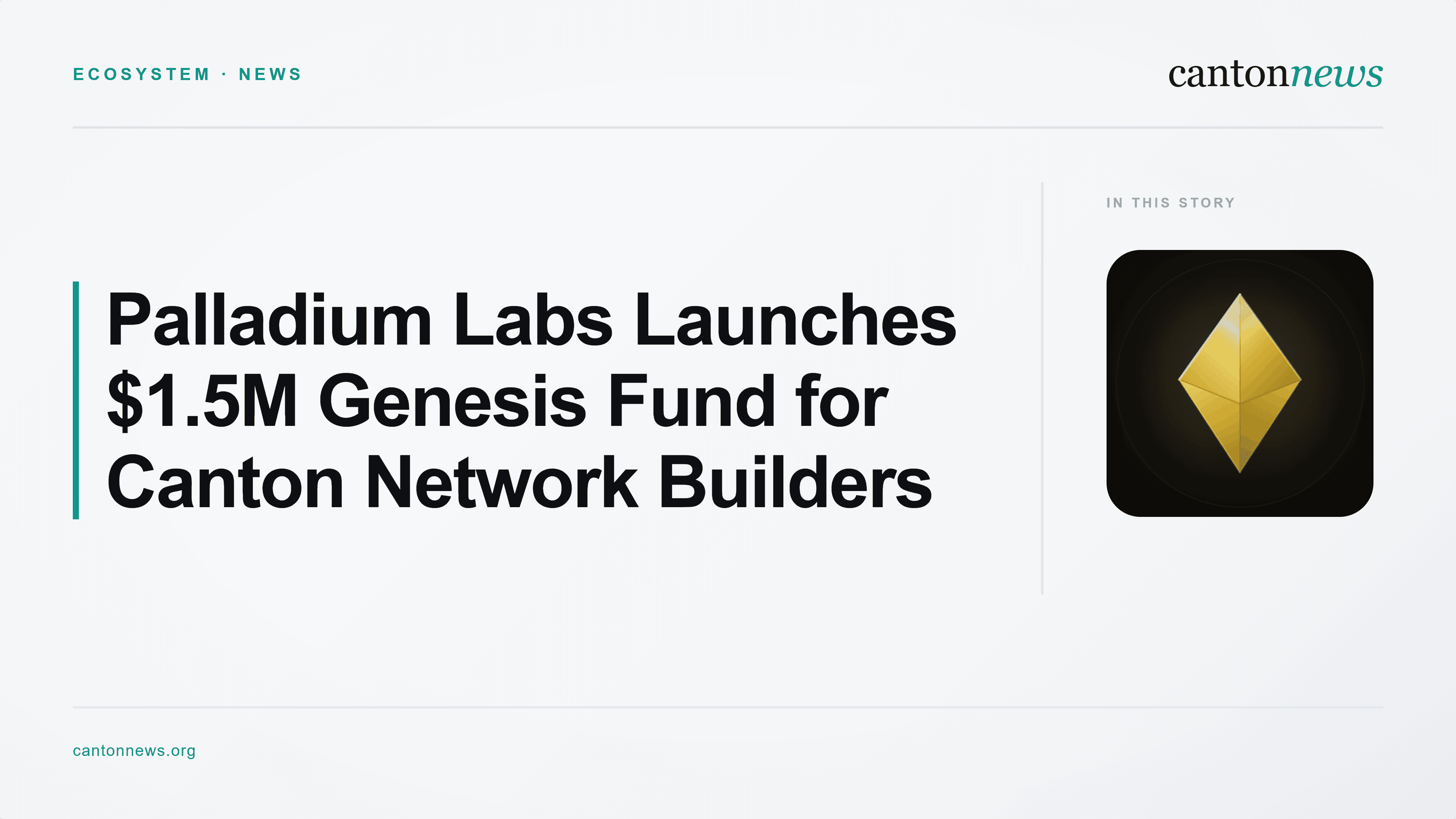 Palladium Labs Launches 10 Million CC Genesis Fund to Support Canton Network Builders